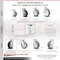 Service Caster 5 Inch Rubber on Aluminum Caster Set with Roller Bearings 2 Swivel Lock 2 Brake SCC-30CS520-RAR-BSL-2-TLB-2 - alternate 2